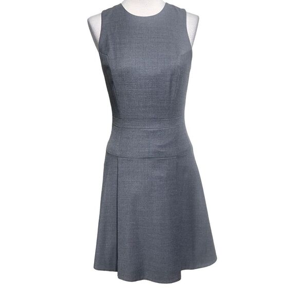 J. Crew Sleeveless Asymmetrical Gray  Dress Size 0 - Picture 1 of 4